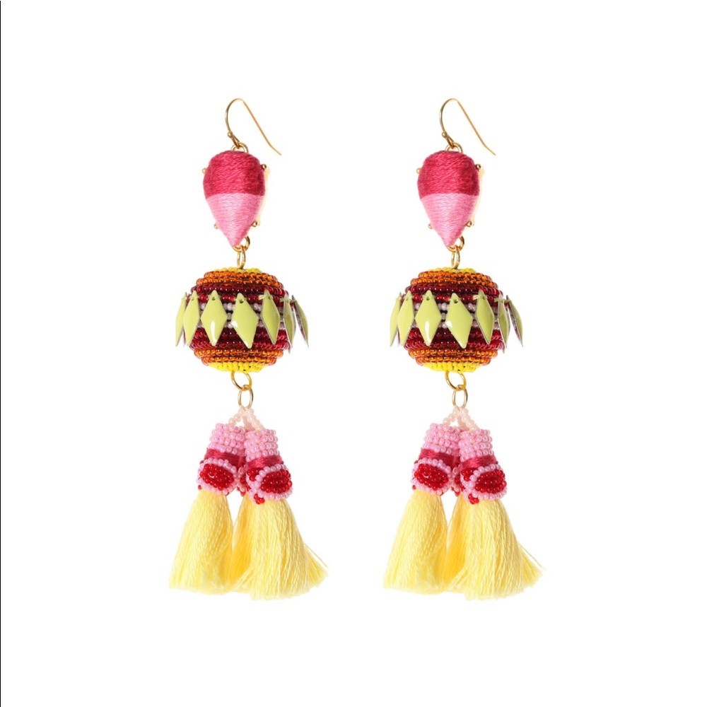 Mignonne Gavigan Beaded Tassel Earrings